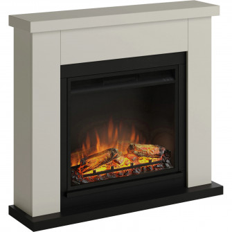 Semineu TAGU Frode Light Beige cu Focar Electric PowerF