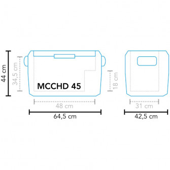 Lada frigorifica Mestic Hybrid MHC-42litri AC/DC, Gri 