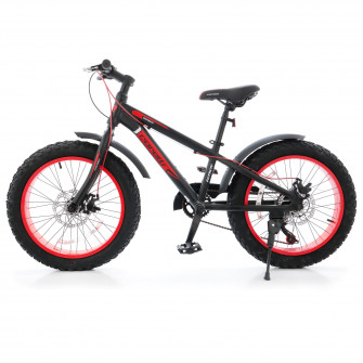 Bicicleta copii Corelli Fatboy 20, culoare alb-rosu, ac
