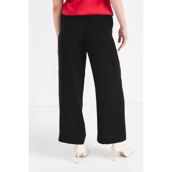 ARMANI EXCHANGE, Pantaloni cu talie inalta si croiala ampla, Negru, 8