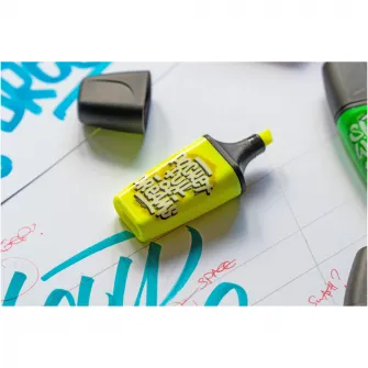 Textmarker Stabilo Boss mini by Snooze One, 3 culori / set, albastru, galben, verde, etui caton