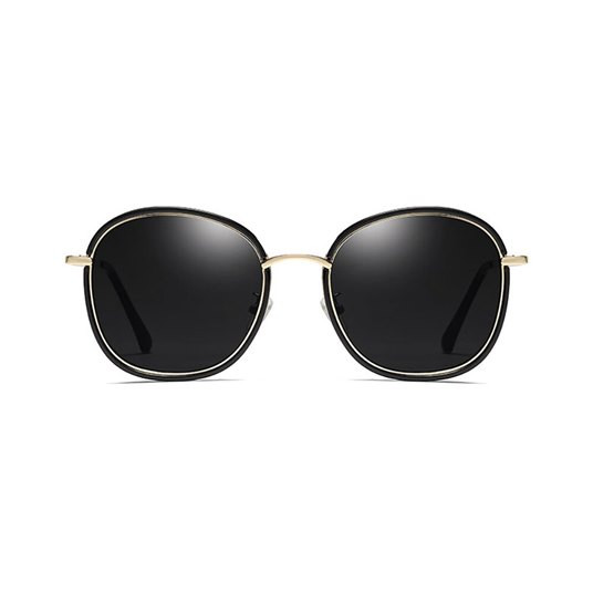 Empower dialect Fruity Ochelari de soare polarizati pentru femei, Protectie UV400, Supradimensionati, Negru/Auriu Empower dialect Fruity Ochelari de soare polarizati pentru femei, Protectie UV400, Supradimensionati, Negru/Auriu