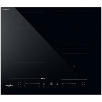 Plita incorporabila Whirlpool WF S5060 CPBF, Inductie, 4 zone de gatit, ChefControl, FlexiSide, 60 cm, Negru