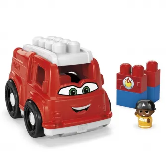 Set de constructie Mega Blocks - First Builders, Freddy Firetruck, 6 piese