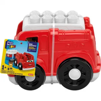 Set de constructie Mega Blocks - First Builders, Freddy Firetruck, 6 piese