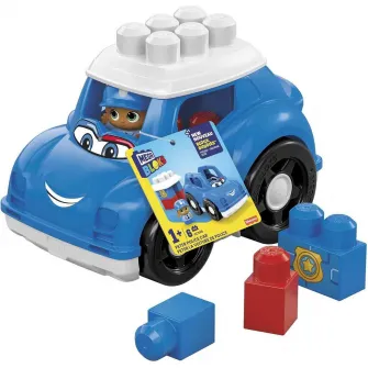 Set de constructie Mega Blocks - First Builders, Peter Police, 6 piese