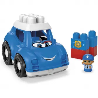 Set de constructie Mega Blocks - First Builders, Peter Police, 6 piese