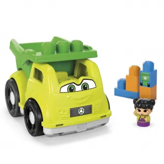 Set de constructie Mega Blocks - First Builders, Raphy Recycling Truck, 5 piese