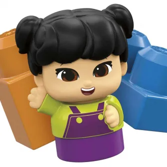 Set de constructie Mega Blocks - First Builders, Raphy Recycling Truck, 5 piese
