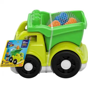 Set de constructie Mega Blocks - First Builders, Raphy Recycling Truck, 5 piese