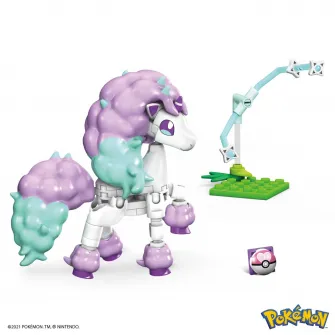 Set de constructie Pokemon Mega Construx - Galarian Ponyta, 64 piese