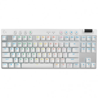 Tastatura Gaming Logitech G PRO X TKL Lightspeed, Alb