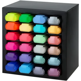 Textmarkere Faber-Castell 46, set de birou, 24 buc/set