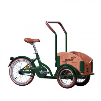 Bicicleta Pegas Mini Cargo 1S pentru copii, Verde Smara