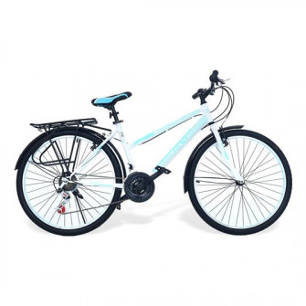 Bicicleta RDB Elegance, 26 Inch, Frane V-brake, Alb cu