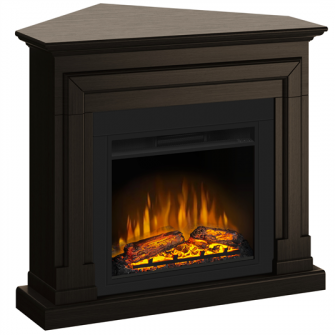 Semineu ECOFLAME - Barcelona colt wenge 110 x 95 x 85cm