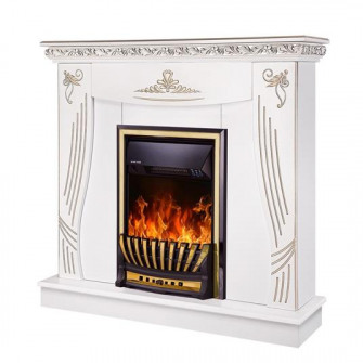 Semineu electric Art Flame 3D Napoli white Meridian cu