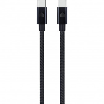 Cablu Dviced USB-C to USB-C Nylon Textile 2m, Black