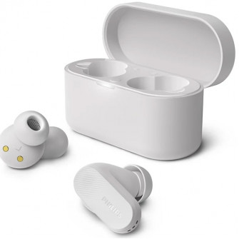 Casti In-Ear Philips TAT3509WT/00, True wireless, Bluetooth, ANC Pro, Microfon, IPX4, Alb