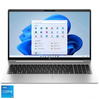 Laptop HP ProBook 450 G10 cu procesor Intel® Core™ i5-1335U pana la 4.6GHz, 15.6'', Full HD, 16GB RAM DDR4, 1TB SSD, Intel® UHD Graphics, Windows 11 Pro, Pike Silver