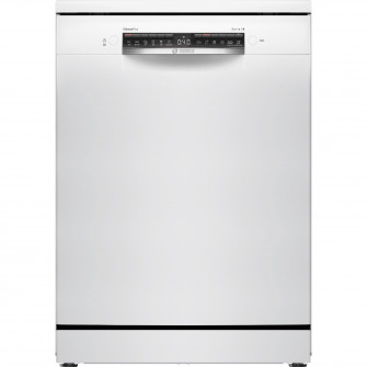 Masina de spalat vase Bosch SMS4EVW08E, 14 seturi, 6 programe, EfficientDry, Sistem Rackmatic, Home Connect, EcoSilence Drive, Tab-count, Clasa B, 60 cm, Alb