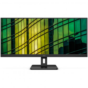 Monitor AOC 34'' , VA, WQHD, 100Hz, 4ms, FlickerFree, HDMI, DisplayPort, U34E2M, Negru