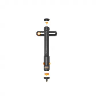 Aspersor oscilant Fiskars Comfort L, acoperire maxim 500 mp, raza udare maxim 19 m