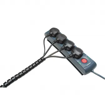 Cable zip, organizator cabluri, negru
