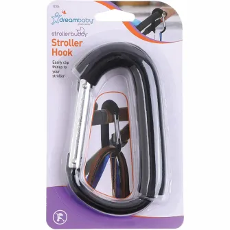 Carlig tip carabina pentru carucior, Dreambaby, 200 x 20 x 20 mm