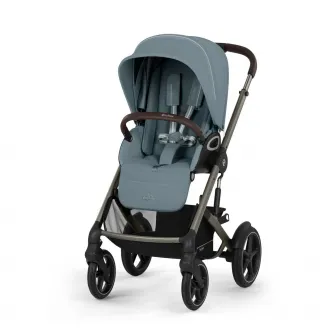 Carucior pentru bebelusi Cybex Gold Talos S Lux TPE B Stormy Blue PU1, albastru deschis