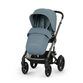 Carucior pentru bebelusi Cybex Gold Talos S Lux TPE B Stormy Blue PU1, albastru deschis