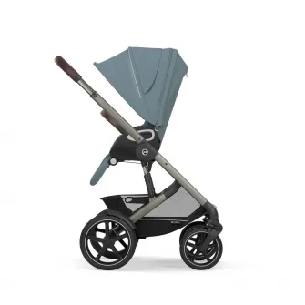Carucior pentru bebelusi Cybex Gold Talos S Lux TPE B Stormy Blue PU1, albastru deschis