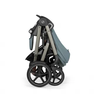 Carucior pentru bebelusi Cybex Gold Talos S Lux TPE B Stormy Blue PU1, albastru deschis