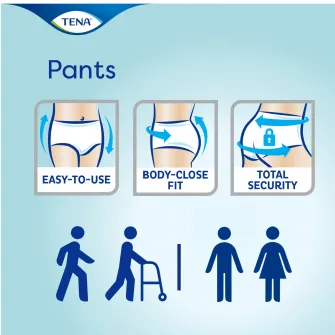 Chilot pentru incontinenta adulti, Tena Pants Normal, marime XL, 15 bucati