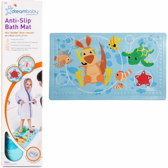 Covor antiderapant pentru baie cu sensor de caldura, Dreambaby, 10 x 43.5 x 43.5 mm