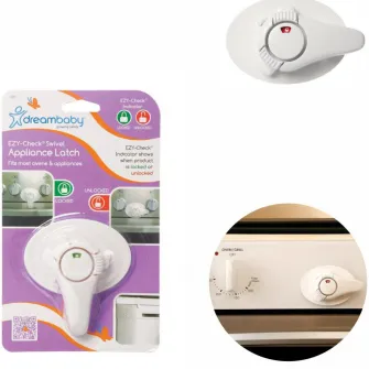 Dispozitiv de blocare eazy check, Dreambaby, rezistent la caldura, 35 x 117 x 195 mm