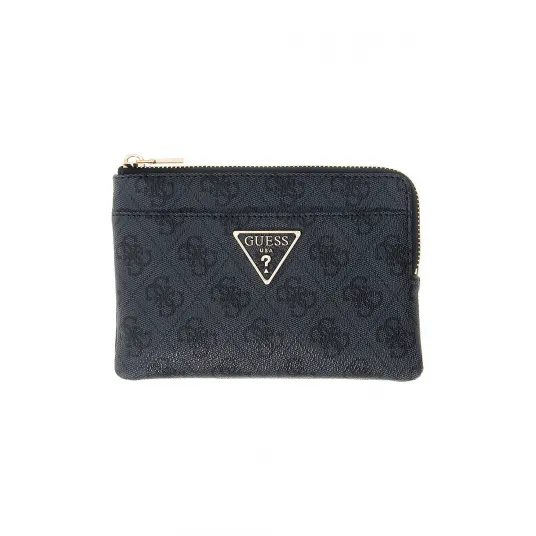 GUESS, Portcart cu fermoar Laurel, Negru