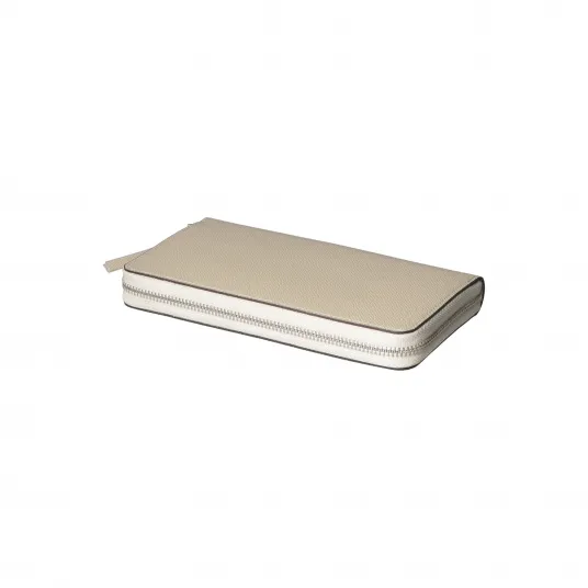 Gave Lux, Portofel de piele cu fermoar 25583, Bej