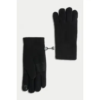 Marks & Spencer, Manusi din fleece compatibile cu ecran tactil, Negru, 16.5-19 cm