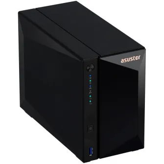 Network Attached Storage, Asustor, 2 unitati, Realtek RTD1619B Quad-Core 1.7GHz, 2GB, hardware criptat