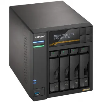 Network Attached Storage, Asustor, Lockerstor 4 Gen3 AS6804T, 4 Bay, Quad-Core 2.3GHz, 16G ECC RAM DDR5