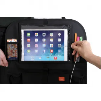 Organizator multimedia pentru scaun auto, negru, Dreambaby, 280 x 50 x 50 mm