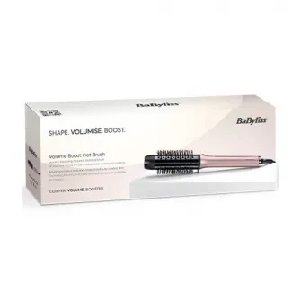 Perie termica, BaByliss, Volume Boost HSB200E, 38 mm, anti-frizz, 4 trepte temperatura