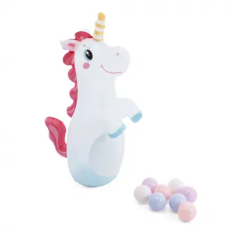 Piscina gonflabila Intex - Unicorn Castle Play Center, 196 x 178 x 127 cm