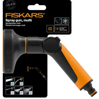 Pistol pentru stropit Fiskars Comfort, 5 functii de udare, control la deget