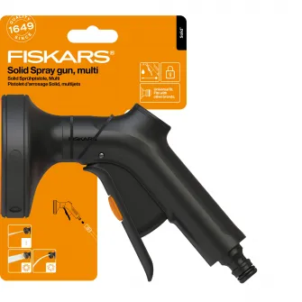 Pistol pentru stropit Fiskars Solid, 3 functii udare, control frontal