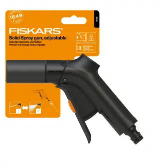 Pistol pentru stropit Fiskars Solid, jet reglabil, control frontal