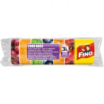 Pungi alimentare FINO, rola, 3 l, 250 buc
