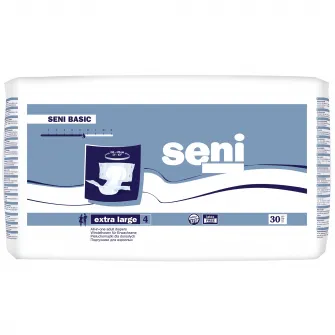 Scutece pentru adulti Seni Basic, XL, 30 buc, in Scutece Adulti Seni Basic Extra Large 4, 30 Bucati