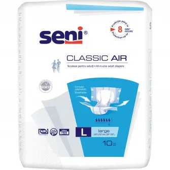 Scutece pentru adulti Seni Classic Air Large, 10 buc